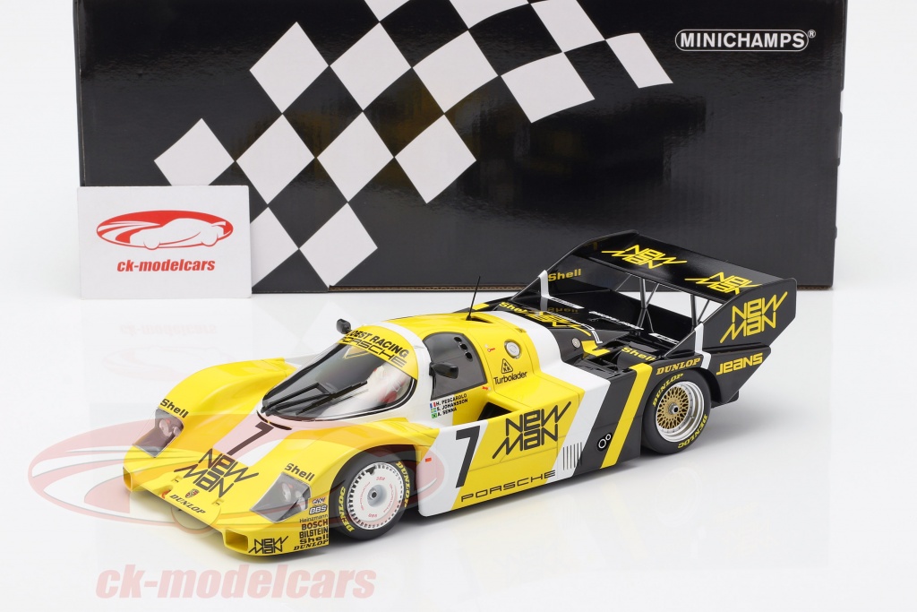 AYRTON SENNA, HENRI PESCAROLO, STEFAN JOHANSSON 1984 NEWMAN JOEST RACING PORSCHE 956K 1:18
